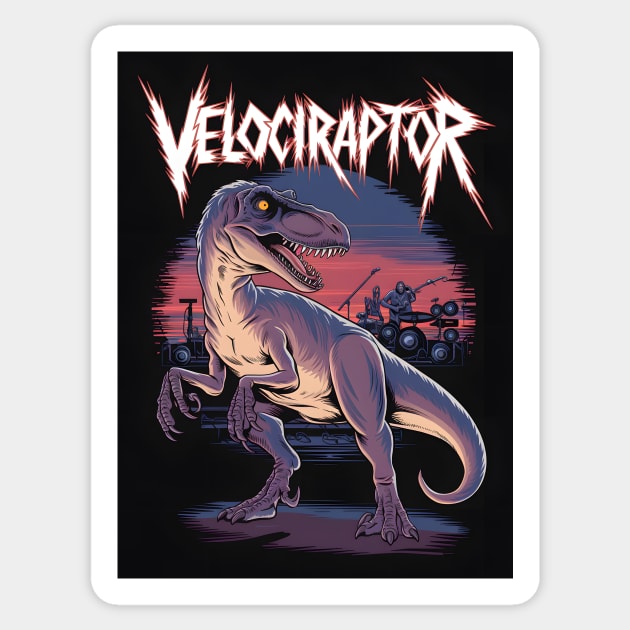 Velociraptor Sticker by animegirlnft
